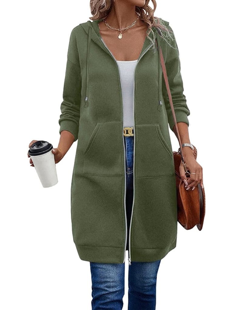 🔥Hot Sale🔥Early Autumn Women Casual Zip up Fleece Hoodies🍂