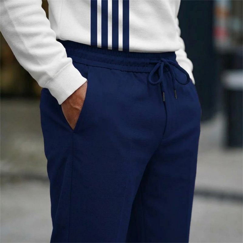 ⏳LAST DAY SALE 50% OFF💕Men's Graphic Print Pullover & Pants Set